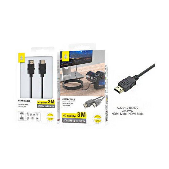 ONEPLUS HDMI CABLE AU201 OB AM/AM 3M BLACK      